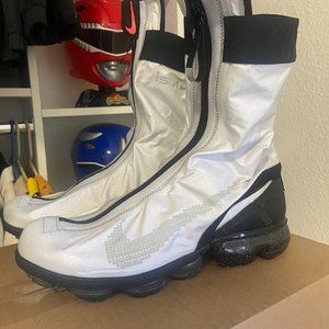 Nike Men's Size 9 Silver Nike Vapormax Flyknit Gator ISPA Shoes